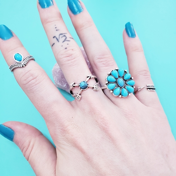 ❌️SOLD❌️Turquoise ring bundle! - Picture 5 of 7